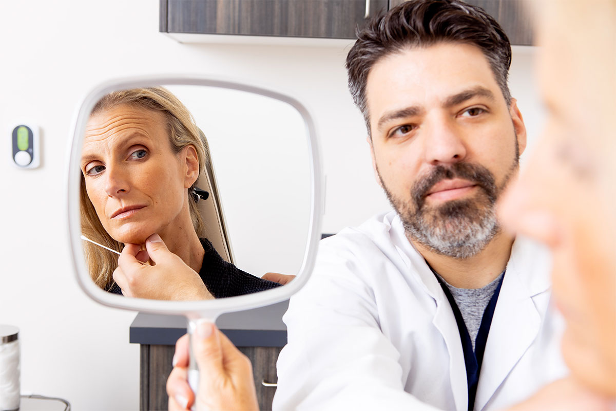 client seeing immediate results from botox in bend, or